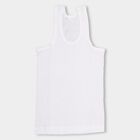 Boys' 100% Cotton Vest, White, small image number null