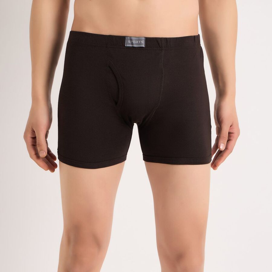 Men's Cotton Trunk, भूरा, large image number null