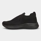 Men's Jet Black Slip-On Sports Shoes, Black, small image number null