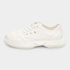 Men's Lace-Up Casual Shoes, White, small image number null