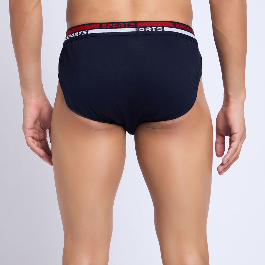 Men's 100% Cotton Briefs, Dark Grey, large image number null