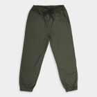 Boys' 100% Cotton Trousers, Olive, small image number null