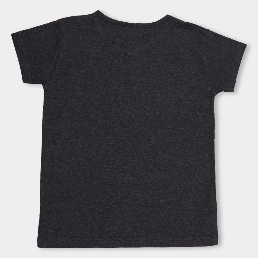 Girls' T-Shirt, Charcoal, large image number null