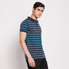 Stripes Polo Shirt, Teal Blue, small image number null