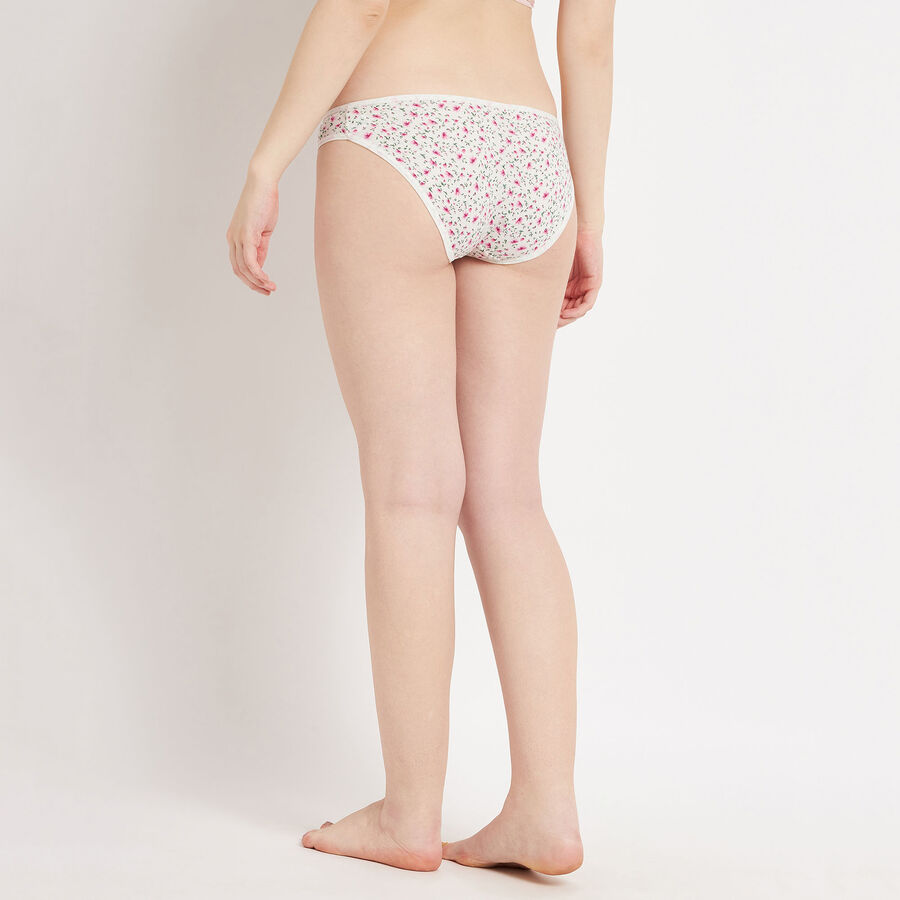 Cotton Printed Panty, Off White, large image number null