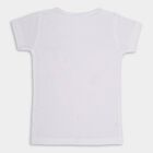 Girls' 100% Cotton T-Shirt , सफ़ेद, small image number null