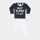 Infants Cotton Baba Suit, Navy Blue, small image number null