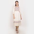 Embroidered Empire Line Kurta, Beige, small image number null