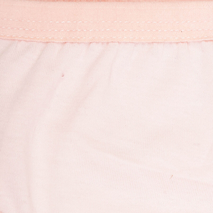 Girls Cotton Solid Panty, Peach, large image number null