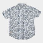 Boys Light Blue Cotton Classic Casual Shirt, हल्का नीला, small