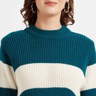 Stripes Pullover, Teal Blue, small image number null
