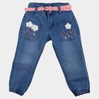 Girls' Jeans, Mid Blue, small