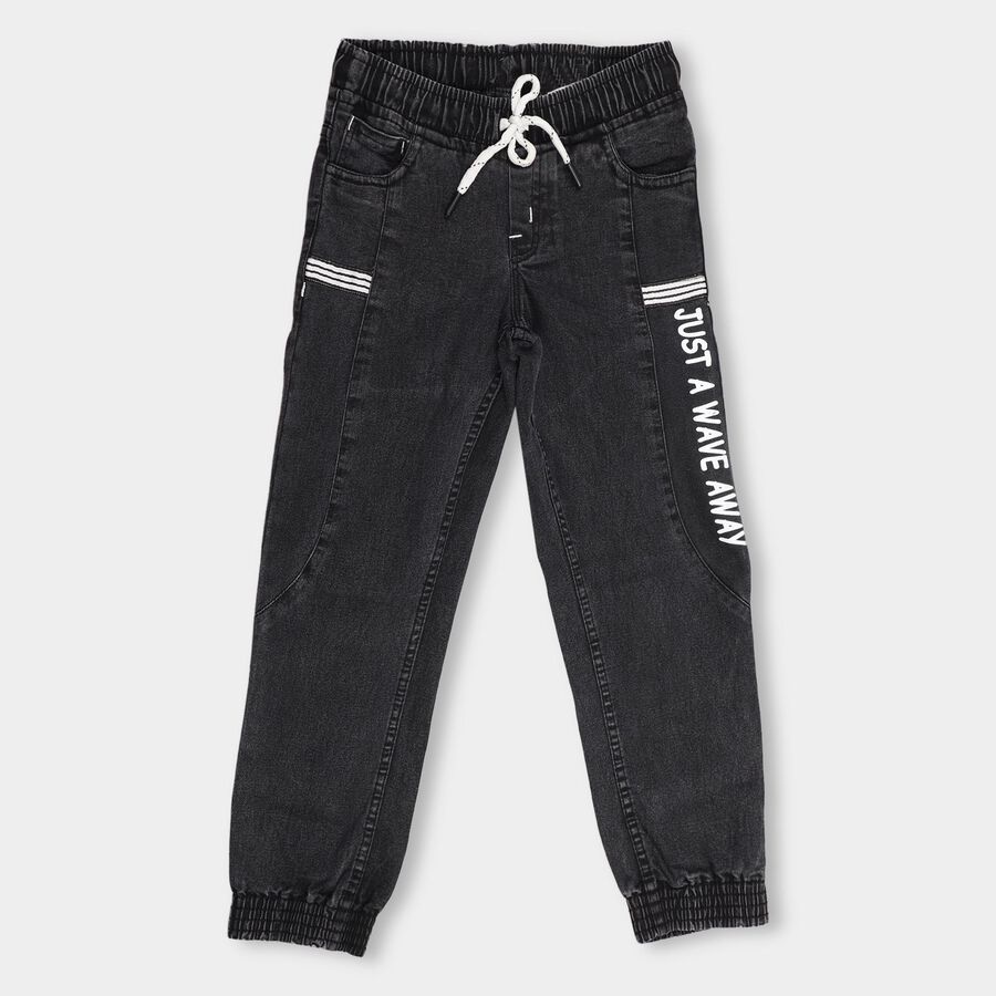 Boys' Jogger Jeans, Black, large image number null
