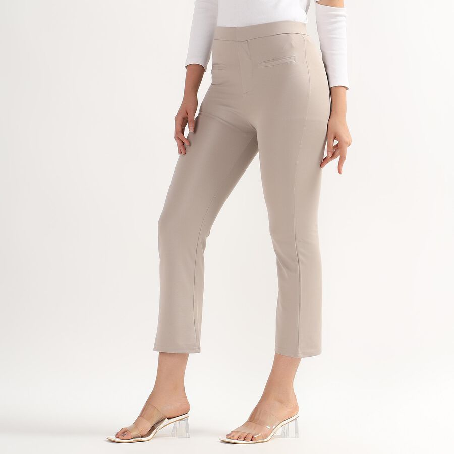 Ladies' High Rise Trouser, Beige, large image number null