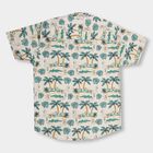 Boys' 100% Cotton Casual Shirt, Off White, small