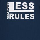 Boys' Navy Blue Round Neck Casual Full Sleeve T-Shirt, Teal Blue, small image number null