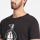 Round Neck T-Shirt, Black, small image number null