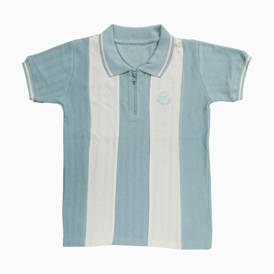 Boys' Half Sleeves T-Shirt, हल्का नीला, large image number null