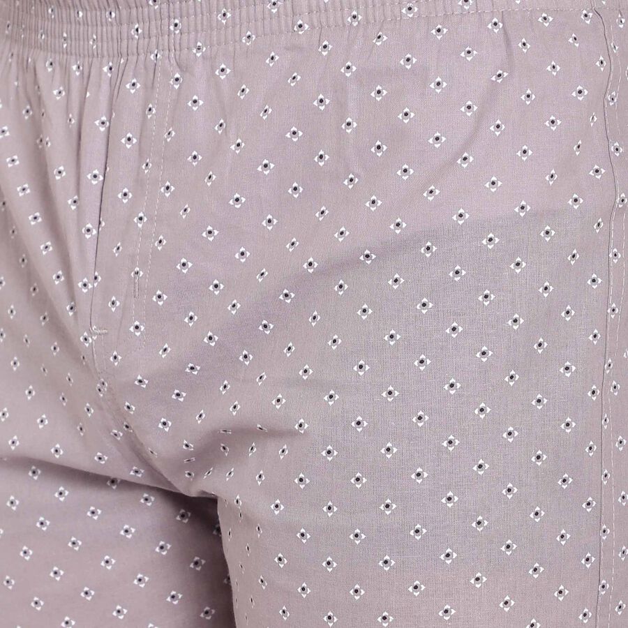 Cotton Inner Elastic Boxers, Dark Grey, large image number null