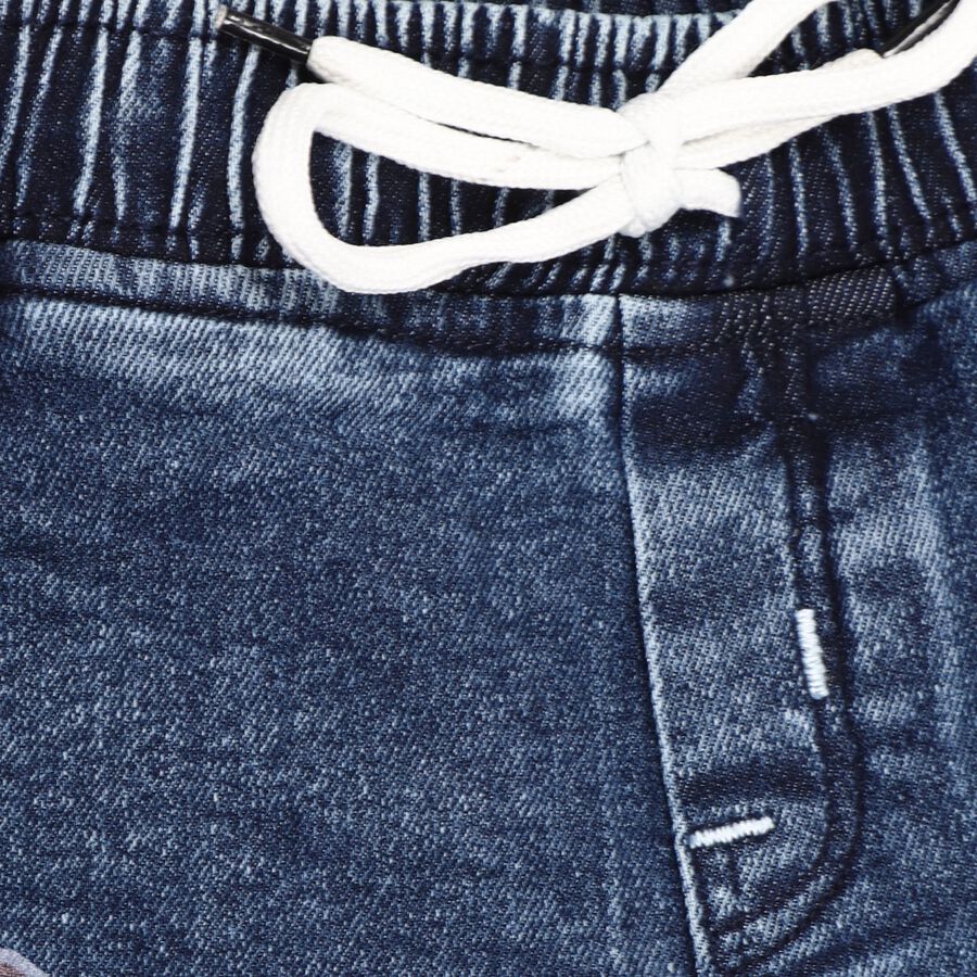 Boy's 100% Cotton Jeans , Dark Blue, large image number null