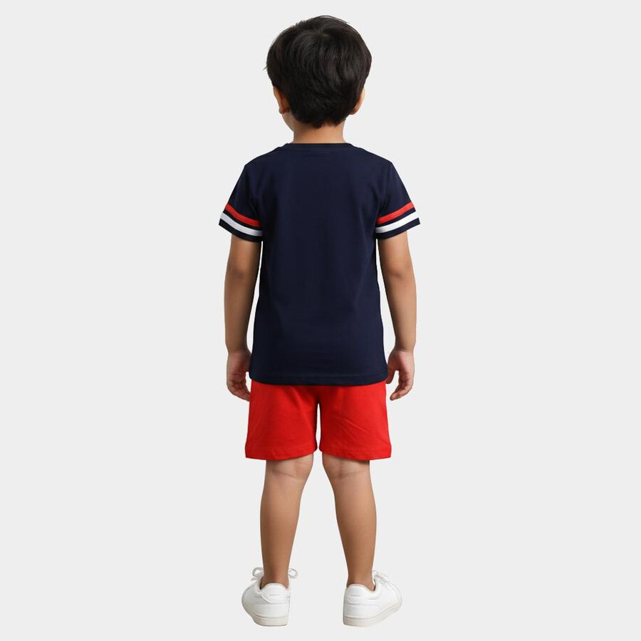 Boys' Knit Baba Suit, नेवी ब्लू, large image number null