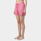 Women's Pink Regular Fit Drawstring Sports Shorts, हल्का गुलाबी, small