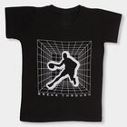 Boys' Half Sleeves T-Shirt, काला, small image number null
