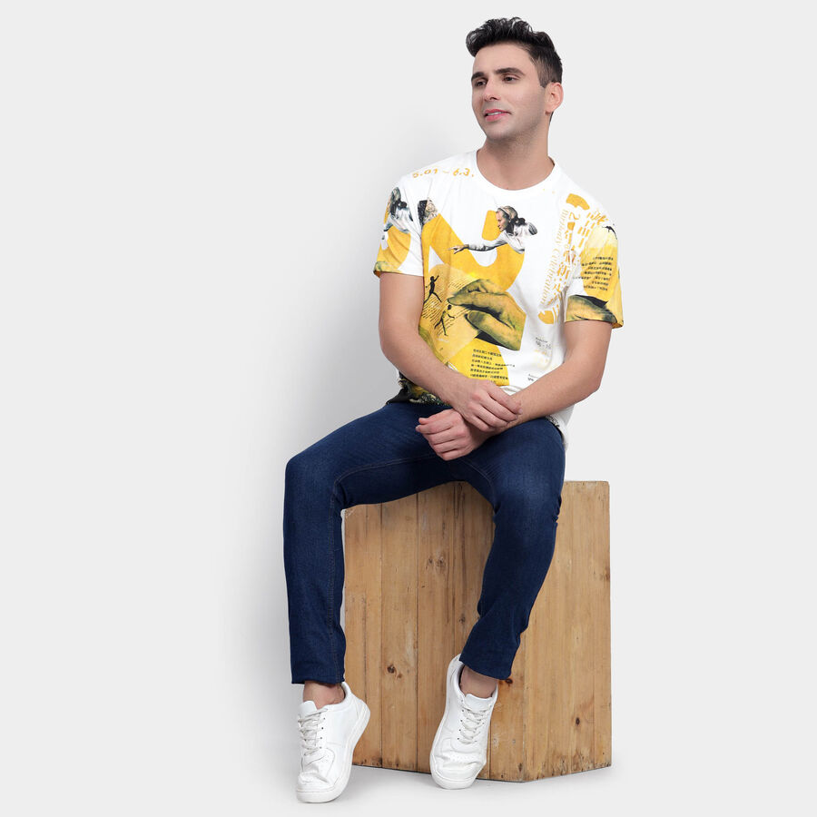 Round Neck T-Shirt, Off White, large image number null