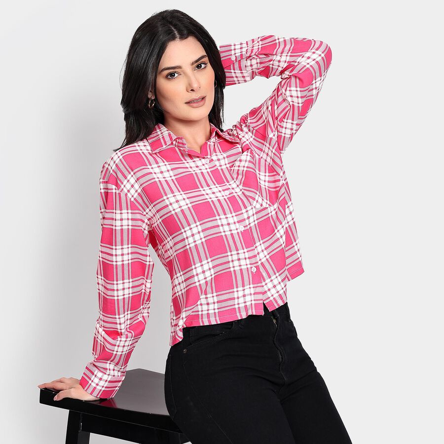 Ladies' Shirt, गुलाबी, large image number null