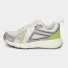 Men's Bright Snow White Lace-Up Sports Shoes, सफ़ेद, small image number null
