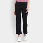 Solid Trousers, काला, small image number null