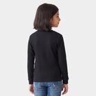 Girls' Black Long Sleeve Thermal, काला, small