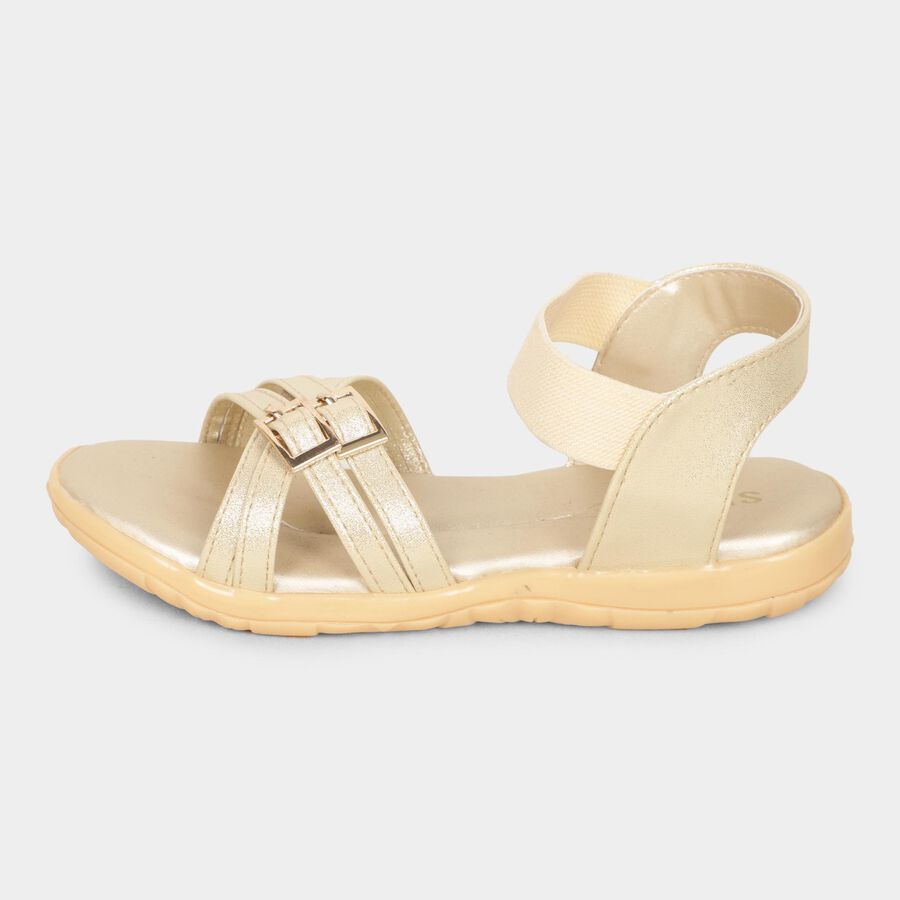 Girls' Sandal, Golden, large image number null