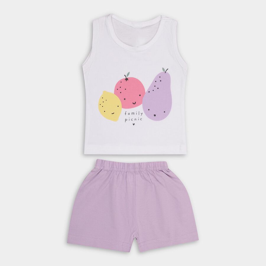 Infants' 100% Cotton Short Set , लाइलेक, large