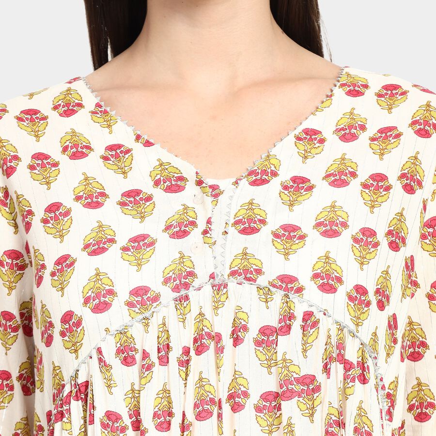 Ladies' Kurta, Off White, large image number null