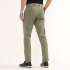 Men's Slim Fit Casual Trousers, Light Green, small