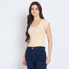 Ladies'  Crop  Top, Beige, small image number null