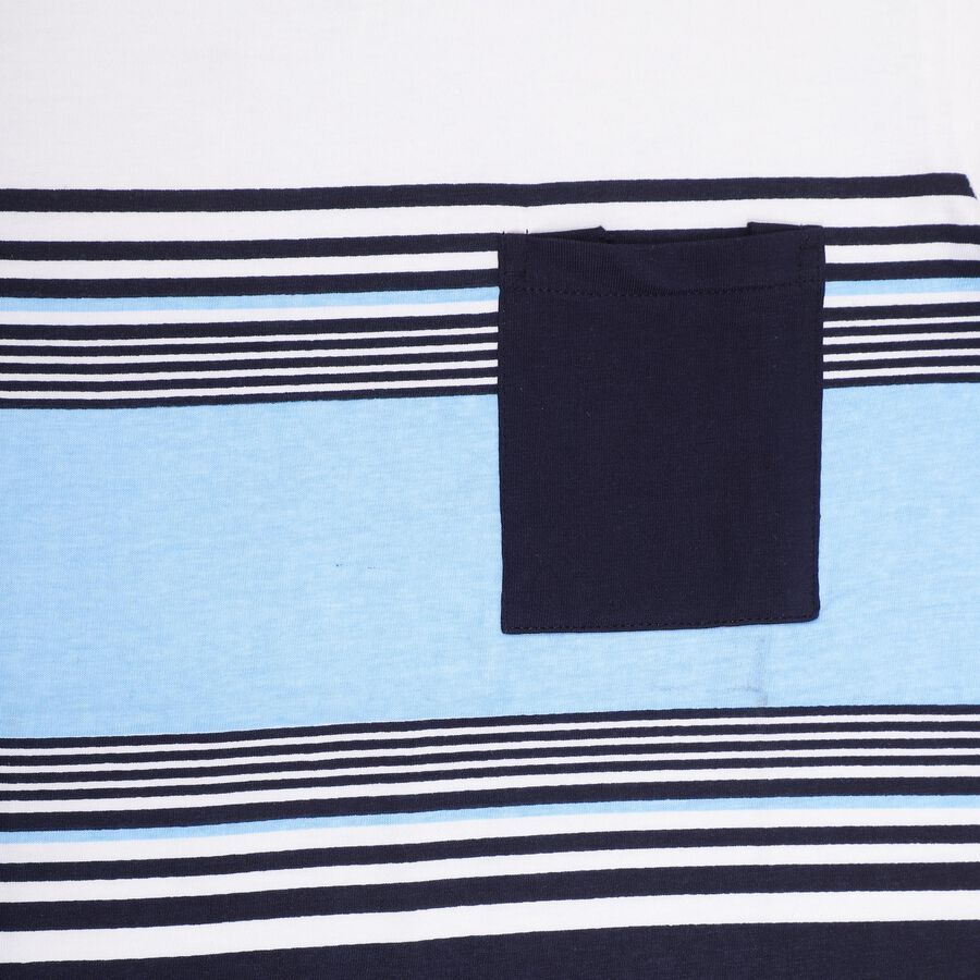 Boys' 100% Cotton Half Sleeves T-Shirt , Light Blue, large image number null