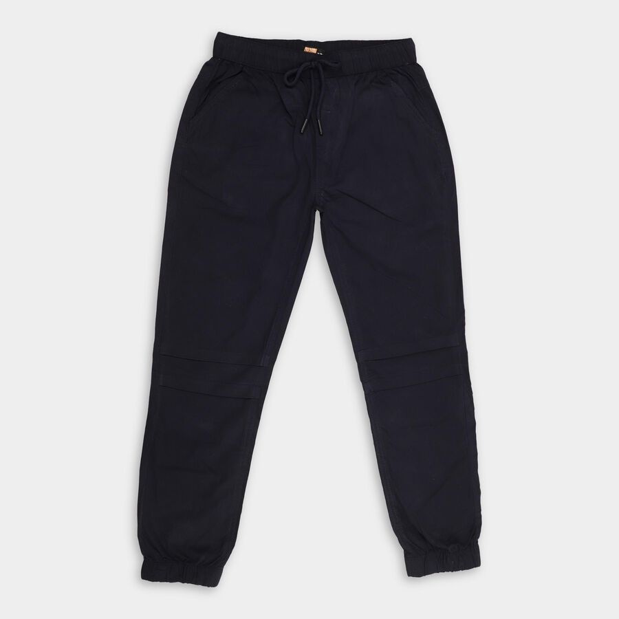 Boys' 100% Cotton Trousers , Navy Blue, large image number null