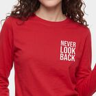Women's Fuchsia Round Neck Regular Top, Fuchsia, small