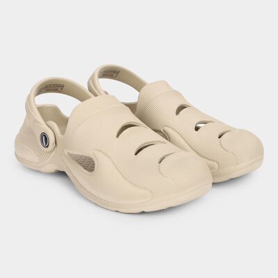 Men's Light Beige EVA Open-Toe Casual Slippers