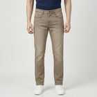 Men's Beige Slim Fit Jeans, Beige, small