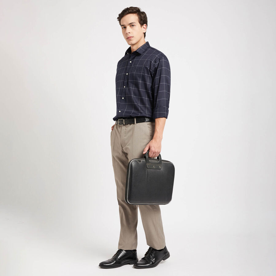 Checks Formal Shirt, Navy Blue, large image number null