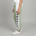 Girls' Light Sage Green Jogger Style Winter Pyjama, ओलिव, small image number null