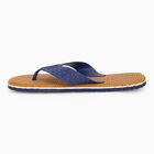 Men's Bright Navy Blue Slip-On Flip-Flops, टैन, small