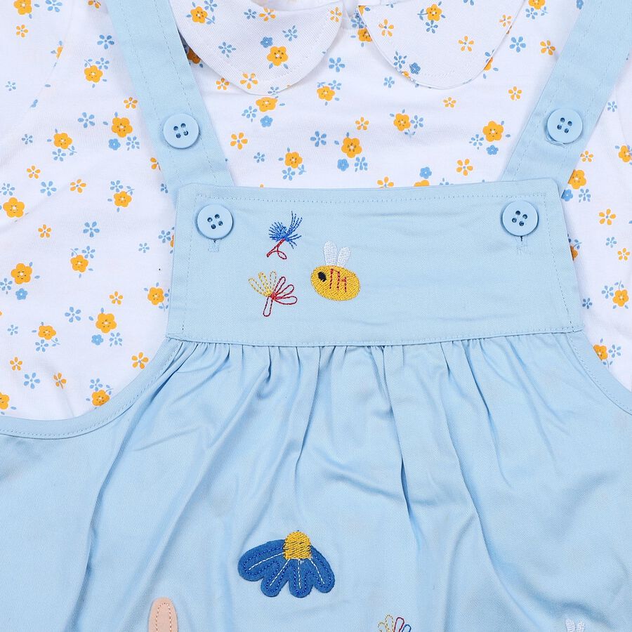 Infants' Top Skirt, Light Blue, large