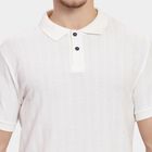 Men's Collared Half Sleeves T-Shirt , Off White, small image number null