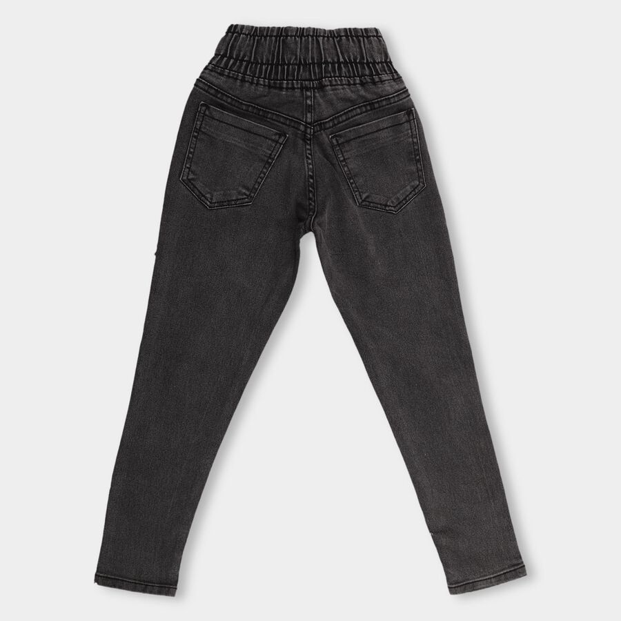 Girls' Jeans , Black, large image number null