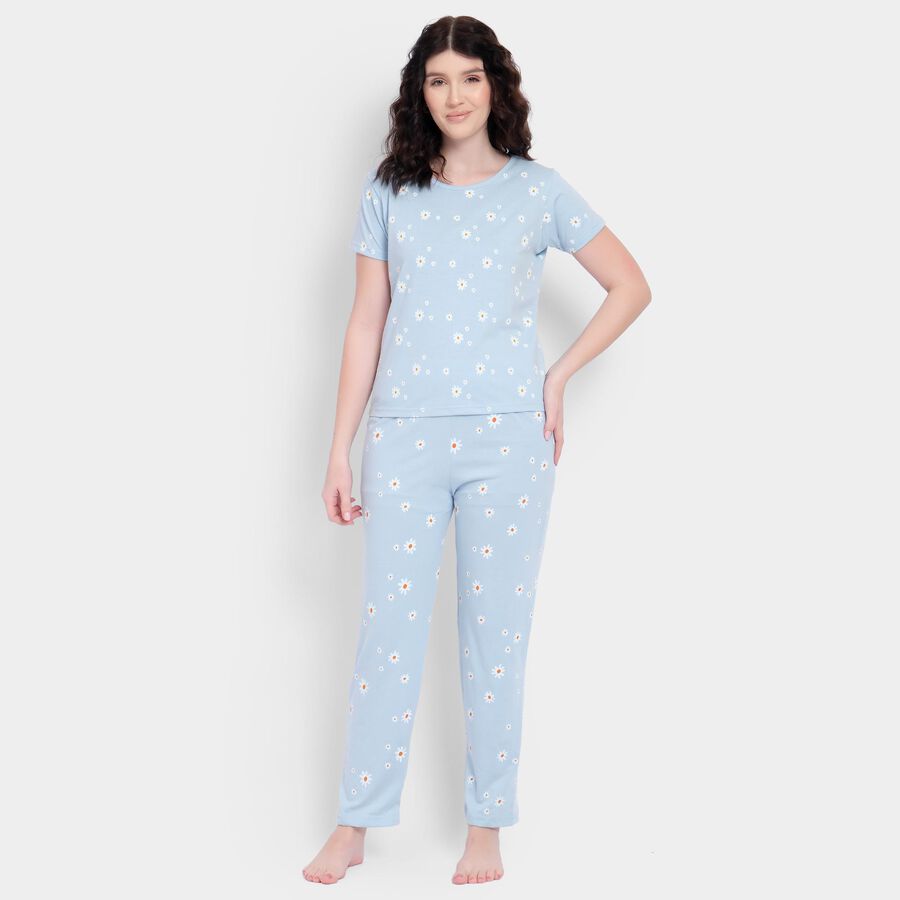 Ladies' Night Suit , Light Blue, large