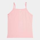 Girls Spaghetti Vest, गुलाबी, small image number null